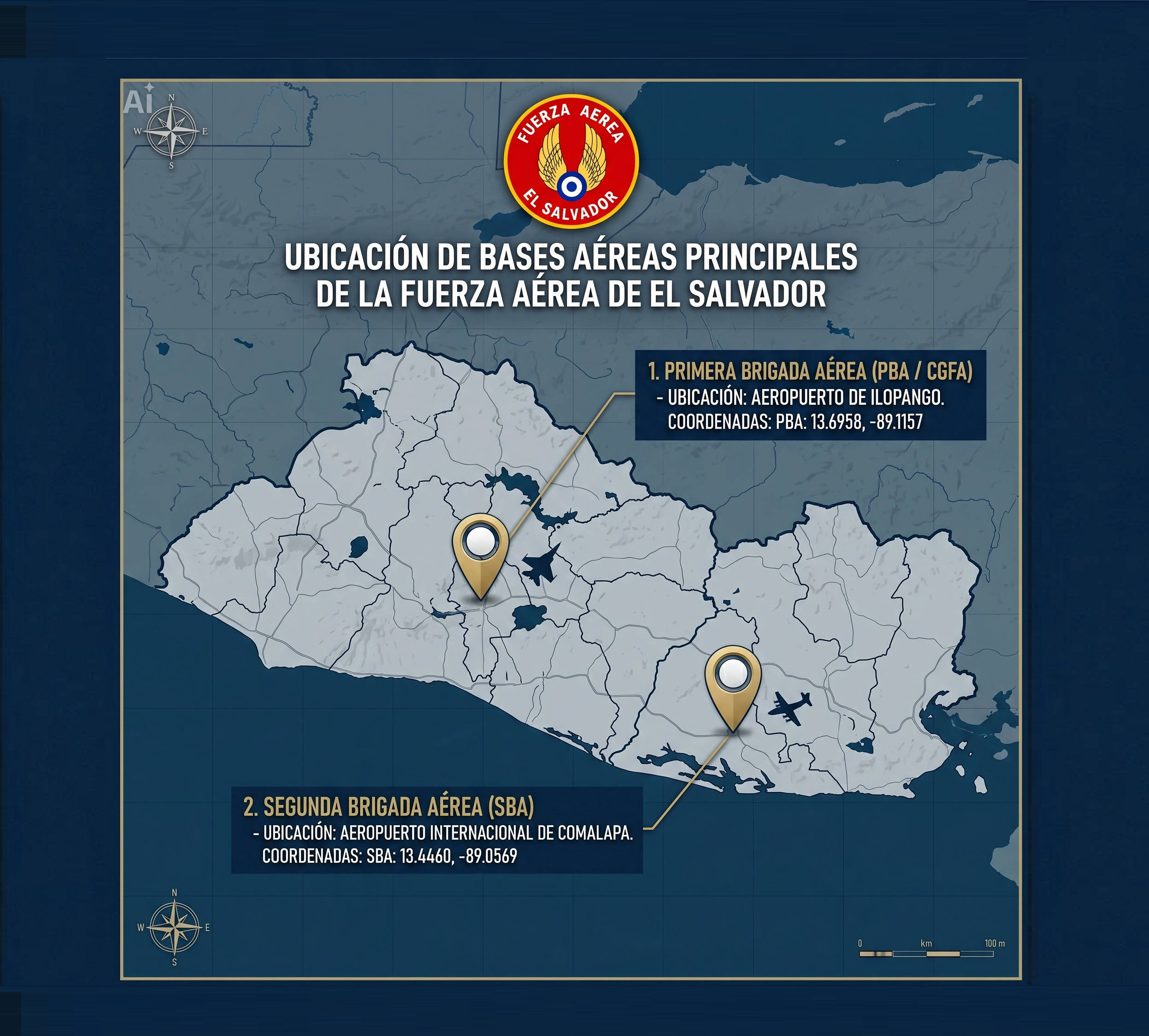Mapa de Bases Aéreas FAS